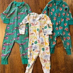 Hanna Andersson set of 3 girls pjs - 12-18m